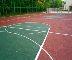 Резиновое покрытие для спортивных площадок