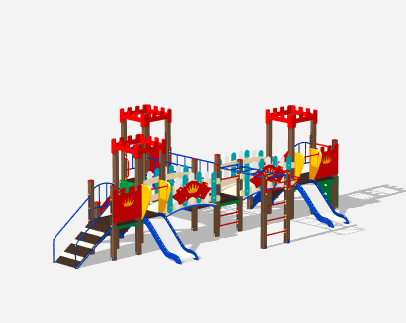 Детский игровой комплекс «Королевство» ДИК 1505 H=750