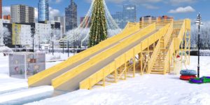 Зимняя горка Савушка Зима Вуд (Wood) 12/1